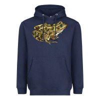 Navy northern leopard frog Heavyweight Hoodie - LillyAllenDesigns