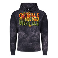 Cloud Black Gobble till you wobble turkey thanksgiving Vintage Hoodie - NancyCooperArtShop