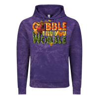 Cloud Purple Gobble till you wobble turkey thanksgiving Vintage Hoodie - NancyCooperArtShop