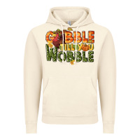 Vintage Artic Gobble till you wobble turkey thanksgiving Vintage Hoodie - NancyCooperArtShop