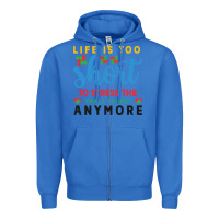 True Royal life is too to stress the small things anymo Zipper Hoodie - CowhideDigitalArt