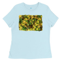 Baby Blue camouflage glitter background Ladies Tee - RanaPortraitStore