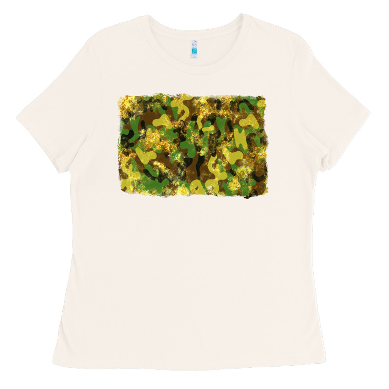 Camouflage Glitter Background Ladies Tee by RanaPortraitStore | Teevron