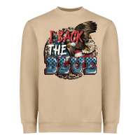 Mushroom I back the blue Heavyweight Sweatshirt - FaDigitalArtStudio