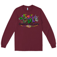 Burgundy cdl mardi gras Long Sleeve Tee - CowGirlArtShop