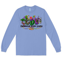Colony Blue cdl mardi gras Long Sleeve Tee - CowGirlArtShop