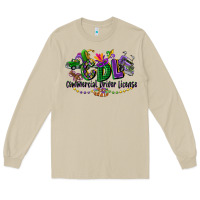 Mushroom cdl mardi gras Long Sleeve Tee - CowGirlArtShop
