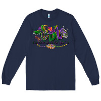 Navy cdl mardi gras Long Sleeve Tee - CowGirlArtShop