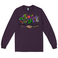Plum cdl mardi gras Long Sleeve Tee - CowGirlArtShop