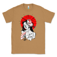 Toasted Coconut japanese geisha samurai fox mask red sun Classic Tee - tuanDangUi