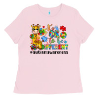 Bubblegum Pink it s ok to be different giraffe Ladies Tee - LillyAllenDesigns
