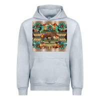 Heather Grey bear native animal  pelt  tumbler Urban Hoodie - BarkalooDesign