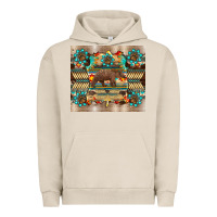 Pigment French Oak bear native animal  pelt  tumbler Urban Hoodie - BarkalooDesign