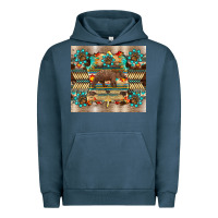 Pigment Midnight Navy bear native animal  pelt  tumbler Urban Hoodie - BarkalooDesign