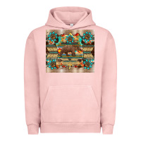 Pigment Salmon bear native animal  pelt  tumbler Urban Hoodie - BarkalooDesign