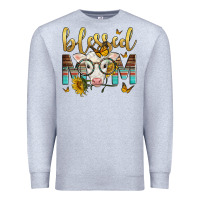 Heather Grey Western Blessed Mom Baby Calf Premium Sweatshirt - LillyAllenDesigns