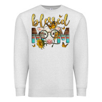 Oatmeal Heather Western Blessed Mom Baby Calf Premium Sweatshirt - LillyAllenDesigns