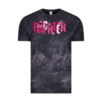 Cloud Black Fighter Breast Cancer Vintage Tee - NancyCooperArtShop