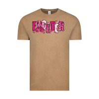 Vintage Coffee Fighter Breast Cancer Vintage Tee - NancyCooperArtShop