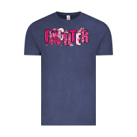 Vintage Denim Fighter Breast Cancer Vintage Tee - NancyCooperArtShop