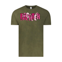Vintage Olive Fighter Breast Cancer Vintage Tee - NancyCooperArtShop