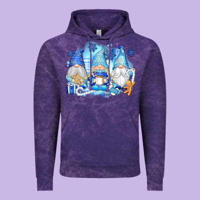 Snowman Gnome Vintage Hoodie Designed By Texasbilliewilder