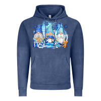 Vintage Denim snowman gnome Vintage Hoodie - texasbilliewilder