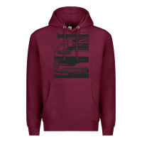 Burgundy gt3 rs 991.2 fragment rear Premium Hoodie - tuanDangUi
