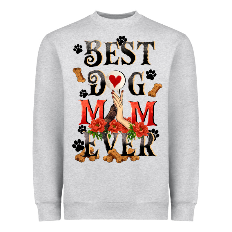 Best Dog Mom Ever Mother's Day Heavyweight Sweatshirt by FaDigitalArtStudio | Teevron