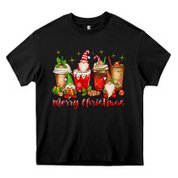 Black merry christmas gnomes coffee cups Heavy Core Tee - MaliasSmallBusiness