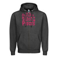 Charcoal Heather love you to pieces Zipper Hoodie - CowhideDigitalArt