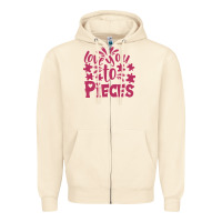 Sandshell love you to pieces Zipper Hoodie - CowhideDigitalArt