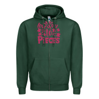 Sports Green love you to pieces Zipper Hoodie - CowhideDigitalArt