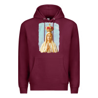 Burgundy our lady of fatima Premium Hoodie - tuanDangUi