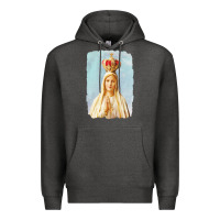 Charcoal Heather our lady of fatima Premium Hoodie - tuanDangUi