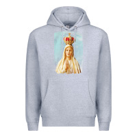 Heather Grey our lady of fatima Premium Hoodie - tuanDangUi