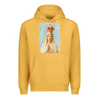 Mustard our lady of fatima Premium Hoodie - tuanDangUi