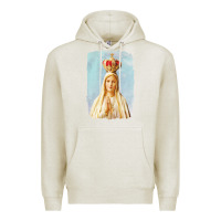 Oatmeal Heather our lady of fatima Premium Hoodie - tuanDangUi
