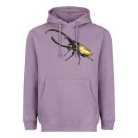 Lavender Hercules Beetle Side Heavyweight Hoodie - LillyAllenDesigns