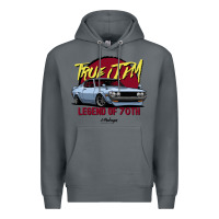 Rock true jdm. celica 70 77 (blue gray) Premium Hoodie - tuanDangUi