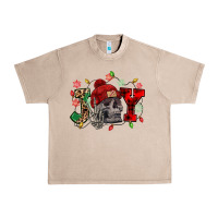 French Oak Christmas Joy skeleton Urban Heavy Tee - NancyCooperArtShop