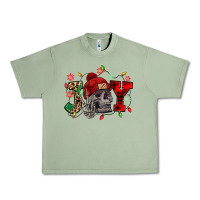Oil Green Christmas Joy skeleton Urban Heavy Tee - NancyCooperArtShop