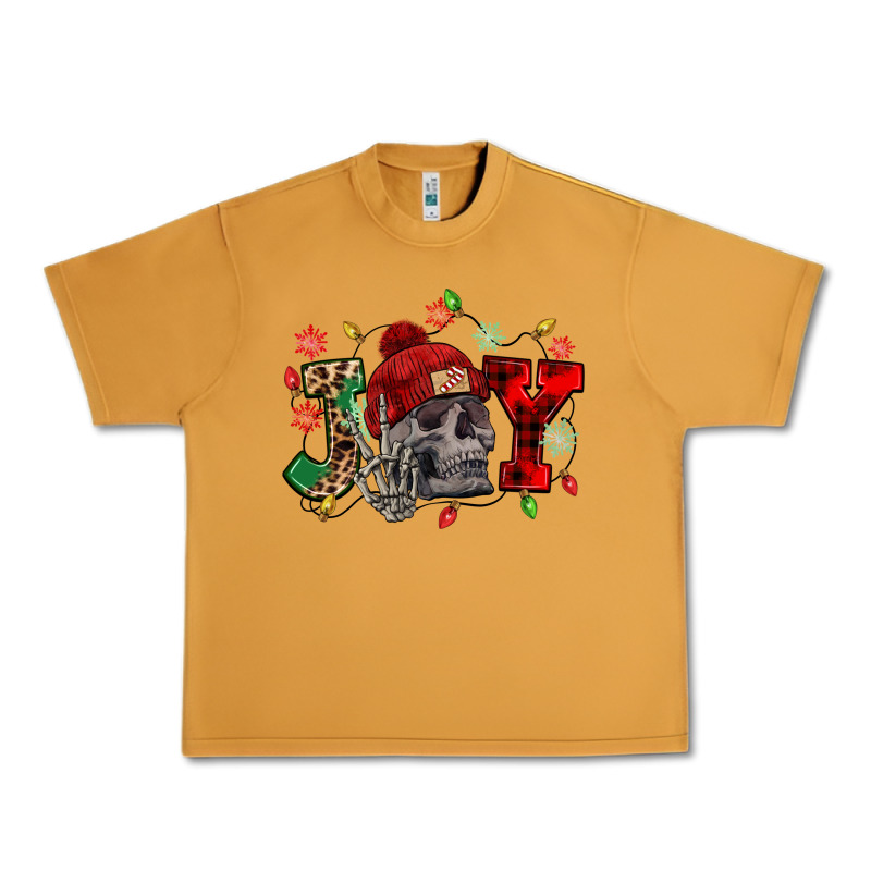 Christmas Joy Skeleton Urban Heavy Tee by NancyCooperArtShop | Teevron