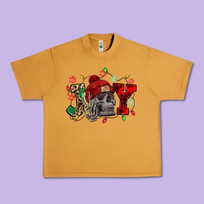 Christmas Joy Skeleton Urban Heavy Tee Designed By Nancycooperartshop