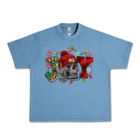 Pebble Blue Christmas Joy skeleton Urban Heavy Tee - NancyCooperArtShop