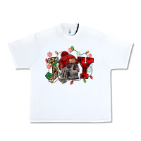 White Christmas Joy skeleton Urban Heavy Tee - NancyCooperArtShop