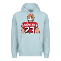 Blue Mist christian mccaffrey back to Premium Hoodie - tuanDangUi