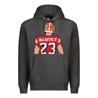 Charcoal Heather christian mccaffrey back to Premium Hoodie - tuanDangUi