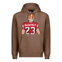 Chestnut christian mccaffrey back to Premium Hoodie - tuanDangUi