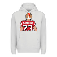 Dove Grey christian mccaffrey back to Premium Hoodie - tuanDangUi